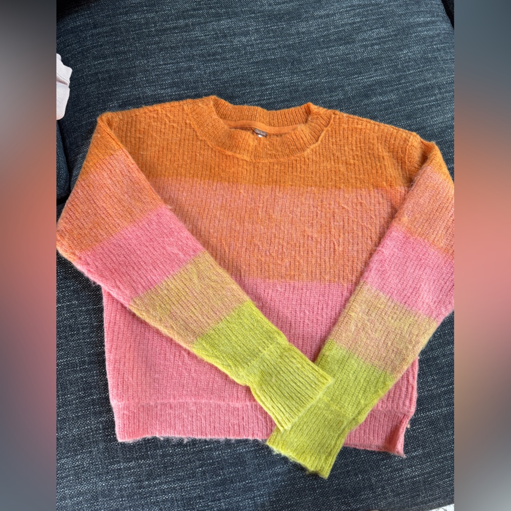 Anthropologie rainbow sweater